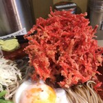 そばの神田東一屋 - 俺の紅しょうが天！