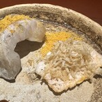 馳走 啐啄一十  - 愛媛県八幡浜の白甘鯛、皮、鱗、唐墨