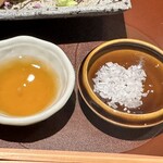 馳走 啐啄一十  - 土佐酢と塩