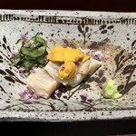 馳走 啐啄一十  - 愛媛今治の炙りタイラギ、愛媛赤雲丹