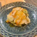 天満天神飯店 - 箸休めにザーサイ。これ美味しくて好き！