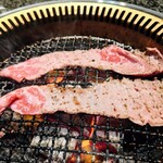 グルメリア但馬 - 焼きしゃぶ     ん？肉厚め