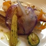 サンフォコン - ヤリイカとアワビ茸のソテ