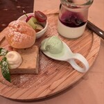サッポリーニ - チーズケーキ　パンナコッタ添え