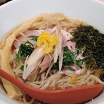 中華そば たかばん - 冷やし煮干し 980円 大盛 150円