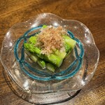 つきよみ - アスパラのおひたし