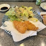 こじま鮨 - アジフライ本当は3枚食い気が先走って1枚食べてしまった