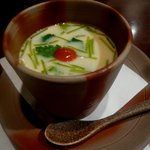 萌えぎ - 梅と百合根の茶碗蒸し