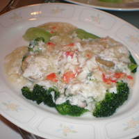 桂花苑 - 夏野菜の蟹肉あんかけ 