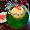 金魚カフェ - 金魚クッキー付きクリームソーダ（メロン）