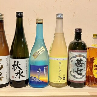 お料理によく合う日本酒をはじめ、ビールやワインなどもご用意