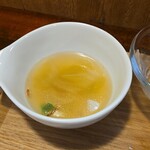 キッチン ブルー グローブ - 最期のスープも美味しいです