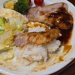 キッチン ブルー グローブ - ロースソテーは、やはりご飯が美味い！