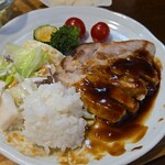 キッチン ブルー グローブ - 再びワンプレート