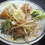 ごはん畑 - レバニラ炒め定食