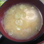 ごはん畑 - 定食についてくる味噌汁