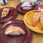 スシロー - 生ではないにぎり（えび、たこ、穴子、蟹）