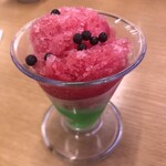 スシロー - シャリシャリ氷のスイカパフェ