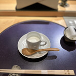 鮨 小野 - とうもろこしのスープ