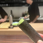 きう - 黒胡椒（カンボジア産）掛け漬け胡瓜の細巻