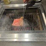 北海道焼肉 北うし - びえい和牛サーロイン焼しゃぶ