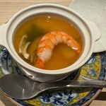 焼鳥 町子 - 冷製茶碗蒸し ※ とにかく味付けが秀逸。美味！