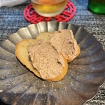 笑龍 - お通しのレバーペースト