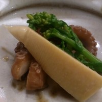 鮨 香坂 - いいだこと竹の子と菜の花