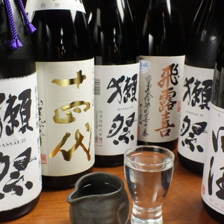 日本酒、焼酎にこだわっております！