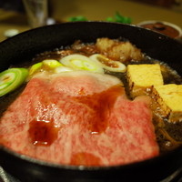 いし橋 - すき焼き鍋の中の様子