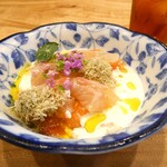 enisi - 真鯛とモッツァレラとおぼろ昆布