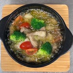 魔法のパスタ - 豚バラのアヒージョ