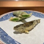 天婦羅割烹 すみ - 稚山女  さやいんげん