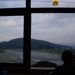 道の駅 富士川楽座 - 富士川楽座から観る富士川