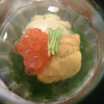 うなぎ亭 友栄 - 確か 温玉 w/うに+いくら