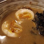 夢ノ弥 - 夢つけ麺（濃厚鶏魚介）冷たい麺　750円。
       味玉（100円）もつけました。