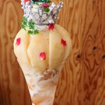 カフェ・ド・リオン パレット - 【2024.07】プリンセスピーチ白桃づくしパフェ(税込2,618円)