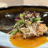 LES SOUVENIRS - 長崎県産赤甘鯛インゲン茄子 おくらソース・プロヴァンサル