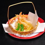 和食個室の都 京の町に夢が咲く - 海老の天ぷら