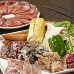街中BBQ 盆と正月 - 肉と野菜盛合わせ