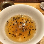 中華蕎麦 とみ田 - おかわり冷やしのスープ割り