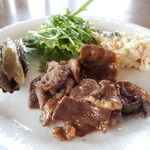 ウッディハウス - カルビの焼き肉。甘めのたれでした