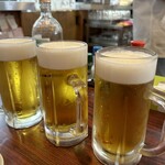 丸千葉 - 生ビールでかんぱ〜い☆*:.｡. o(≧▽≦)o .｡.:*☆H美さんヨウコソ丸千葉へ♪