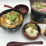 まるひで食堂 - ゆばカツ丼セット