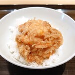 てんぷら 近藤 - 才巻海老と小柱のかき揚げ (天丼)