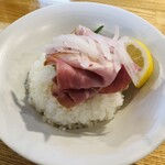 自家製麺 くろ松 - 肉ごはん