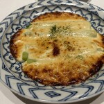欧風料理 典 - グリーンアスパラのチーズソースグラタン