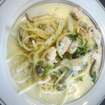 IL PLANETARIO - スモーク桜鱒とキノコのクリームパスタ