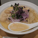 NIBOSHI MANIA - 冷やしノドグロ鮮魚煮干蕎麦