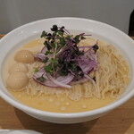 NIBOSHI MANIA - 冷やしノドグロ鮮魚煮干蕎麦冷やしノドグロ鮮魚煮干蕎麦